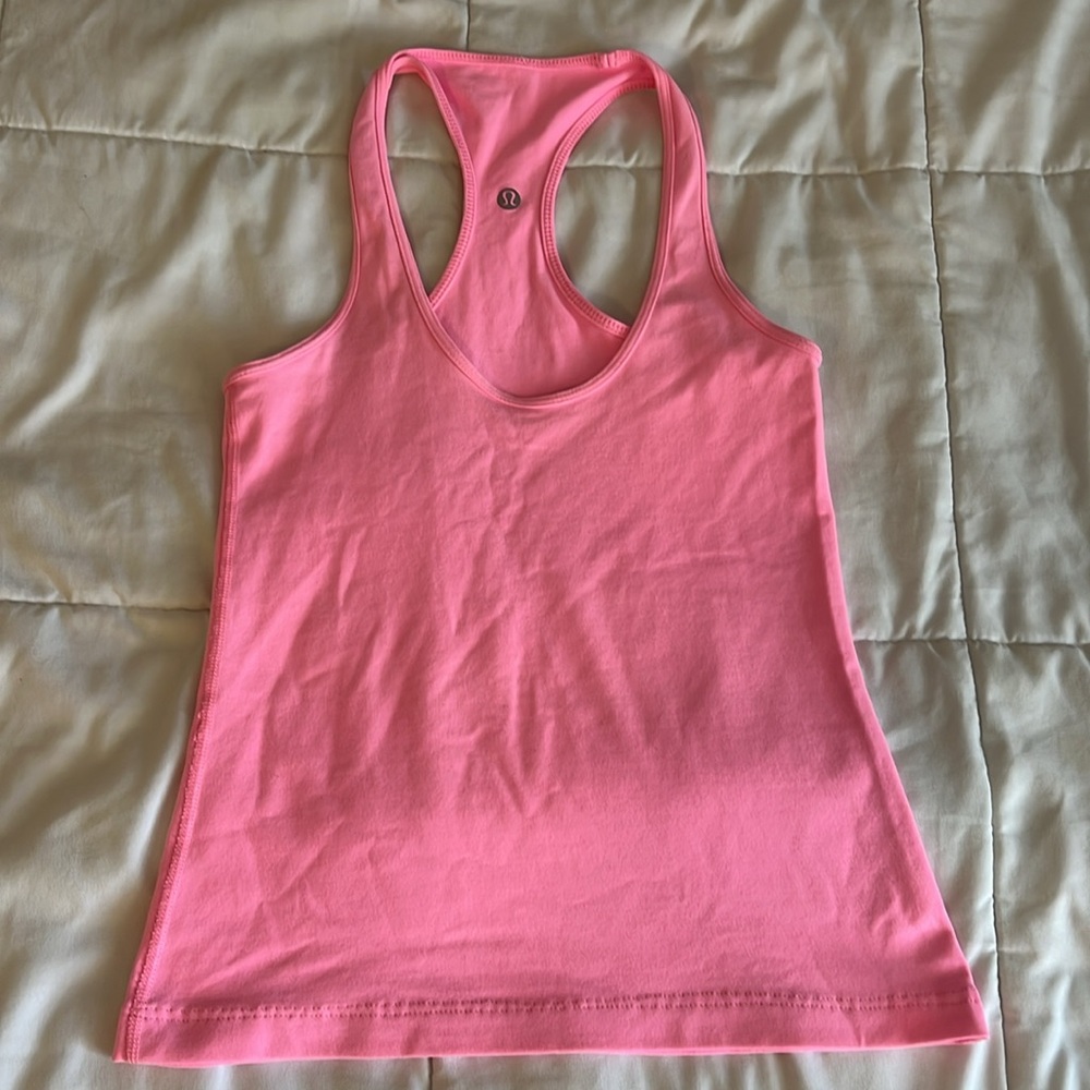 Lululemon hot pink tank top, size 4